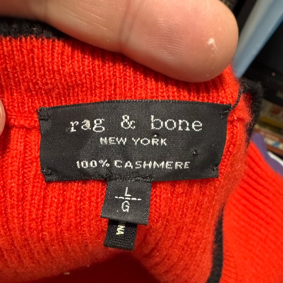 007 RAG & BONE Women's Liliana Long Sleeve Cashmere Sunburst Dress, Large - Picture 9 of 14